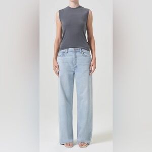 Agolde Light Blue Wide-Leg Jeans